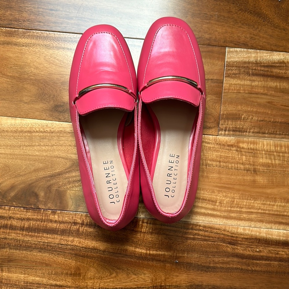 Journee Collection Women's Pink Loafers